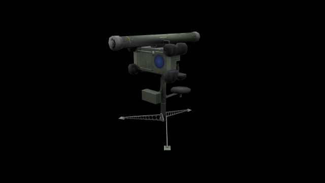 rbs 70 anti-aircraft missile low-poly 3D Model .c4d .max .obj .3ds .fbx .stl .blend 