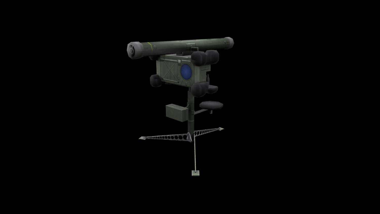 rbs 70 anti-aircraft missile low-poly 3D Model .c4d .max .obj .3ds .fbx .stl .blend 
