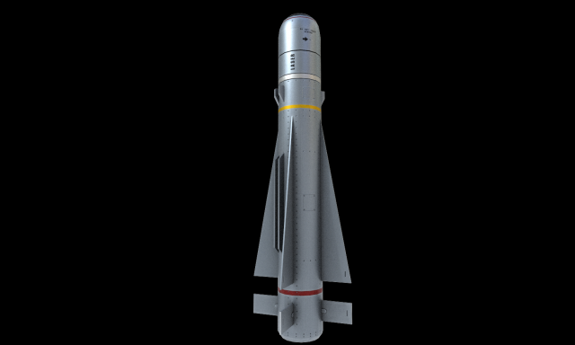 missile maverick agm 65g rocket low-poly Modello 3D .c4d .max .obj .3ds .fbx .stl .blend 