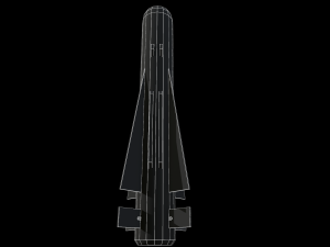 missile maverick agm 65g rocket low-poly Modello 3D