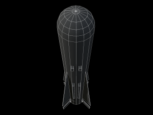 missile maverick agm 65g rocket low-poly Modello 3D
