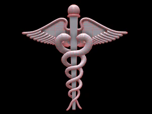 health symbol medical low-poly 3D Model