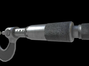 micrometer and calipers physics low-poly 3D Model