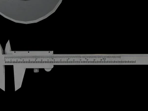 micrometer and calipers physics low-poly 3D Model