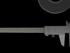 micrometer and calipers physics low-poly 3D Model