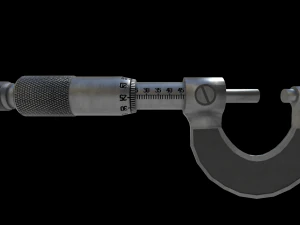 micrometer and calipers physics low-poly 3D Model