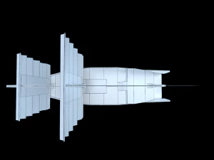 veleiro - embarca&ccedil;&atilde;o - pirata do Caribe - fluyt low-poly Modelo 3D