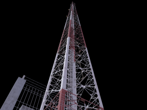 tower signal telecommunication bts provider low-poly 3D Model