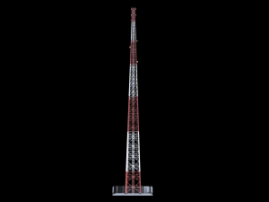 tower signal telecommunication bts provider low-poly 3D Model