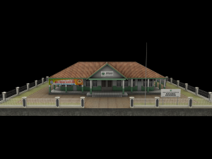 health center or hospital or puskesmas low-poly 3D Model