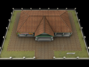 health center or hospital or puskesmas low-poly 3D 모델