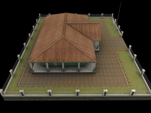 health center or hospital or puskesmas low-poly 3D 모델