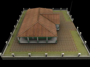 health center or hospital or puskesmas low-poly 3D Model