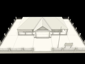 health center or hospital or puskesmas low-poly 3D 모델