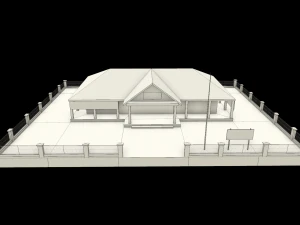 health center or hospital or puskesmas low-poly 3D Model