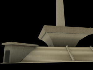 monas national monument indonesian country low-poly Modello 3D