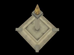 monas national monument indonesian country low-poly Modello 3D