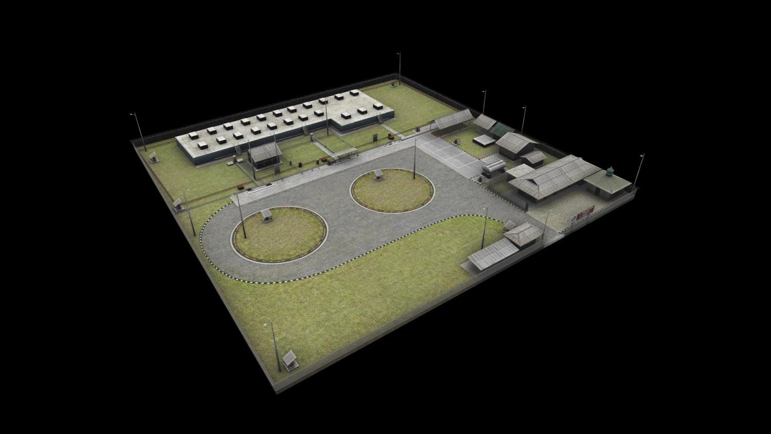 pertamina oil factory low-poly 3D Model .c4d .max .obj .3ds .fbx .stl .blend