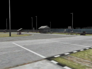 pertamina oil factory low-poly 3D Model