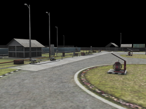 pertamina oil factory low-poly 3D 模型