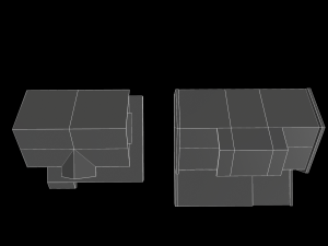 simple house home housing low-poly Modelo 3D
