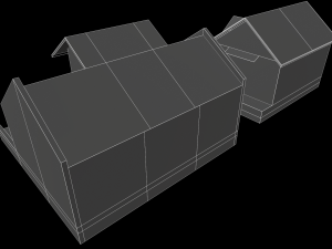 simple house home housing low-poly Modelo 3D