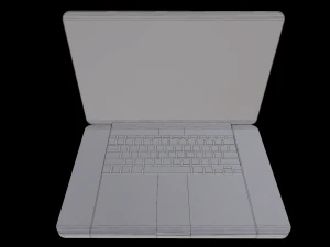 laptop macbook pro low-poly 3D Model