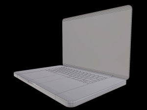 laptop macbook pro low-poly Modelo 3D