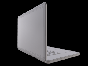 laptop macbook pro low-poly Modelo 3D