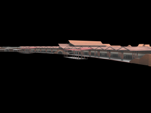 sukarno hatta international airport indonesian country low-poly 3D 模型