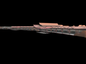 sukarno hatta international airport indonesian country low-poly 3D Model