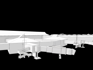sukarno hatta international airport indonesian country low-poly 3D 模型