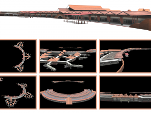 sukarno hatta international airport indonesian country low-poly 3D 模型