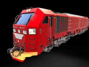 cc300 locomotive indonesian 3D Model
