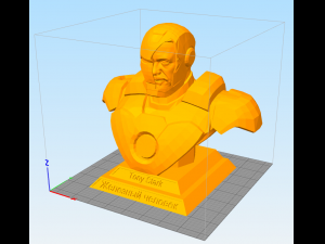 bust of tony stark 3Dプリントモデル