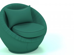 sofa round Model 3D