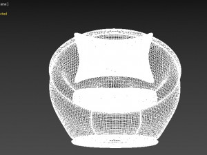 sofa round Model 3D