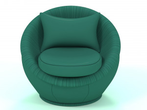 sofa round Model 3D