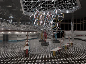 the ltie museum interior 3D Model