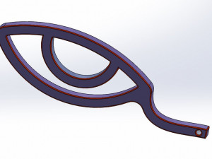 a logo and keychain Model Cetak 3D