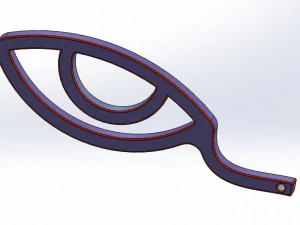 a logo and keychain 3D Print Model