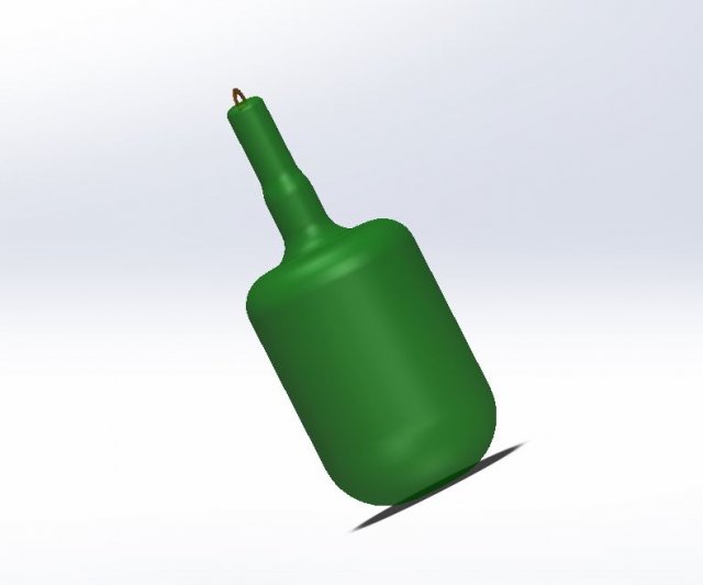 glass bottle key chain 3D मॉडल .c4d .max .obj .3ds .fbx .stl .blend 