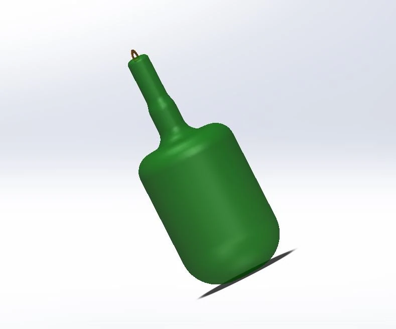 glass bottle key chain 3D Model .c4d .max .obj .3ds .fbx .stl .blend 