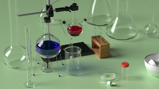 chemistry set Model 3D .c4d .max .obj .3ds .fbx .stl .blend 