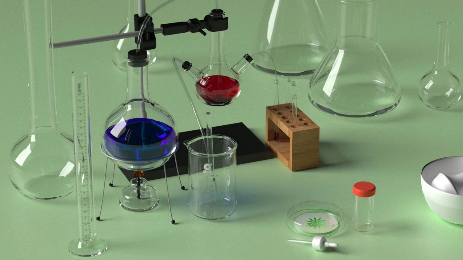 chemistry set 3D Model .c4d .max .obj .3ds .fbx .stl .blend 