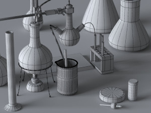 chemistry set Model 3D