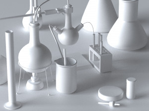 chemistry set Model 3D