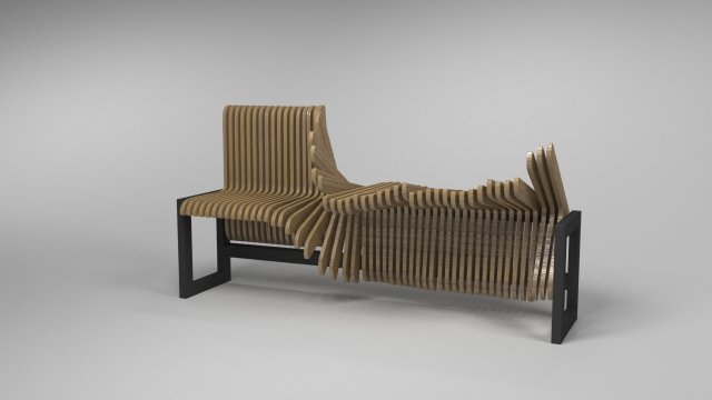design bench transformer vr - ar - low-poly 3D Model .c4d .max .obj .3ds .fbx .stl .blend 