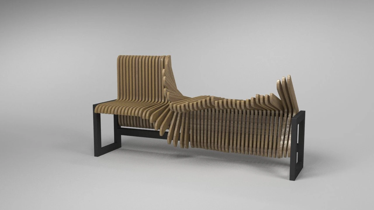 design bench transformer vr - ar - low-poly 3D Model .c4d .max .obj .3ds .fbx .stl .blend 