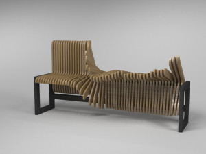 design bench transformer vr - ar - low-poly 3D Model